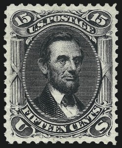 Sale 997, Lot 5431, 1875 Re-Issue of 1861-66 Issue (Scott 102-111)