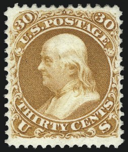 Sale 997, Lot 5434, 1875 Re-Issue of 1861-66 Issue (Scott 102-111)