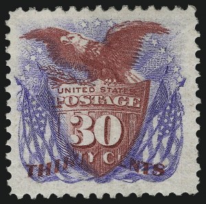 Sale 997, Lot 5523, 1875 Re-Issue of 1869 Pictorial Issue (Scott 123-133a)