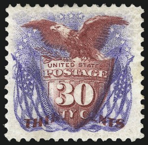 Sale 997, Lot 5524, 1875 Re-Issue of 1869 Pictorial Issue (Scott 123-133a)