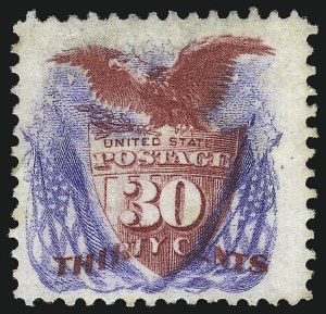 Sale 997, Lot 5526, 1875 Re-Issue of 1869 Pictorial Issue (Scott 123-133a)