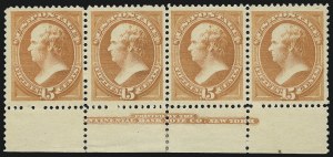 Sale 997, Lot 5608, 1875-79 Continental and American Bank Note Co. Issues (Scott 178-191)