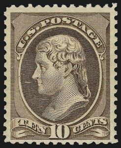 Sale 997, Lot 5623, 1881-87 American Bank Note Co. Issues (Scott 205-218)