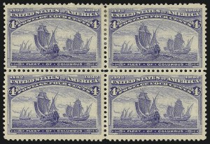 Sale 997, Lot 5678, 1893 Columbian Issue (1c thru 8c, Scott 230-236)