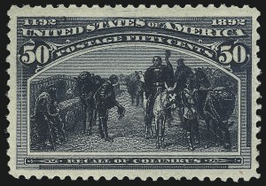 Sale 997, Lot 5693, 1893 Columbian Issue (10c thru $1.00, Scott 237-241)