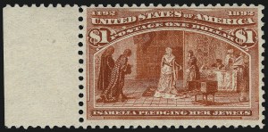 Sale 997, Lot 5702, 1893 Columbian Issue (10c thru $1.00, Scott 237-241)
