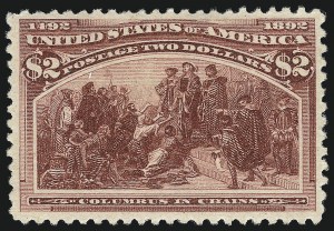 Sale 997, Lot 5706, 1893 Columbian Issue ($2.00 thru $5.00, Scott 242-245)