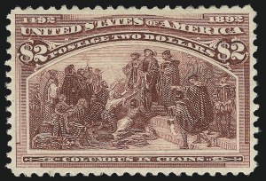 Sale 997, Lot 5708, 1893 Columbian Issue ($2.00 thru $5.00, Scott 242-245)