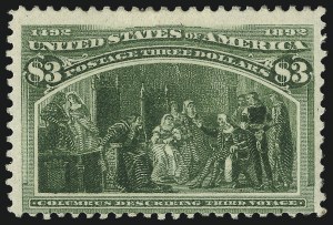 Sale 997, Lot 5712, 1893 Columbian Issue ($2.00 thru $5.00, Scott 242-245)
