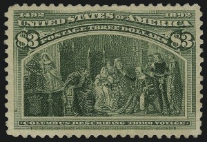 Sale 997, Lot 5713, 1893 Columbian Issue ($2.00 thru $5.00, Scott 242-245)