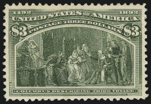 Sale 997, Lot 5714, 1893 Columbian Issue ($2.00 thru $5.00, Scott 242-245)