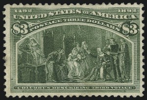 Sale 997, Lot 5715, 1893 Columbian Issue ($2.00 thru $5.00, Scott 242-245)