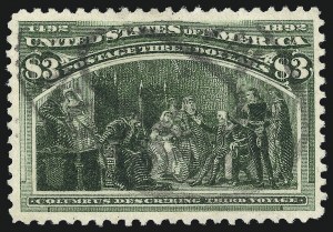 Sale 997, Lot 5716, 1893 Columbian Issue ($2.00 thru $5.00, Scott 242-245)