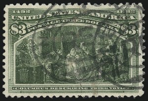 Sale 997, Lot 5717, 1893 Columbian Issue ($2.00 thru $5.00, Scott 242-245)