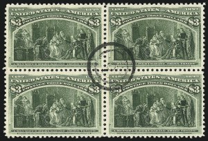 Sale 997, Lot 5719, 1893 Columbian Issue ($2.00 thru $5.00, Scott 242-245)