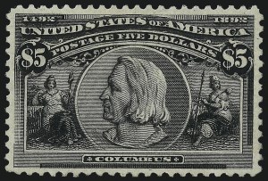 Sale 997, Lot 5736, 1893 Columbian Issue ($2.00 thru $5.00, Scott 242-245)