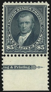 Sale 997, Lot 5796, 1895 Watermarked Bureau Issue (Scott 264-284)