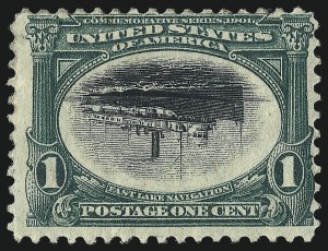 Sale 997, Lot 5825, 1901 Pan-American Issue Inverts (Scott 294a, 295a, 296a)