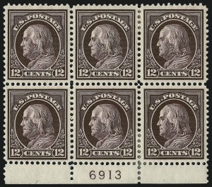 Sale 997, Lot 5984, 1912-14 Washington-Franklin Issue (Scott 405-423)