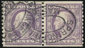 Sale 997, Lot 6015, 1913-15 Washington-Franklin Issues (Scott 424-460)