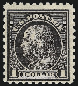 Sale 997, Lot 6029, 1916-17 Issues (Scott 461-480), $1.00 Violet Black (478) Sale 997, Lot 6029, 1916-17 Issues (Scott 461-480)