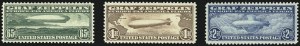 Sale 997, Lot 6158, Air Post Graf Zeppelin Issue (Scott C13-C15)