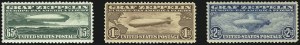 Sale 997, Lot 6168, Air Post Graf Zeppelin Issue (Scott C13-C15)