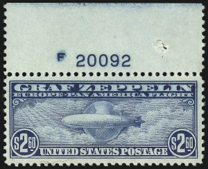 Sale 997, Lot 6187, Air Post Graf Zeppelin Issue (Scott C13-C15)