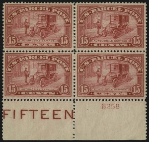 Sale 997, Lot 6354, Parcel Post, Test Booklet (Q, TD)