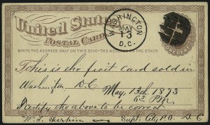 Sale 997, Lot 6365, The Falberg Collection of Postal Cards (UX1-UX9)