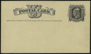 Sale 997, Lot 6373, The Falberg Collection of Postal Cards (UX1-UX9)