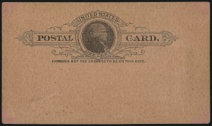 Sale 997, Lot 6381, The Falberg Collection of Postal Cards (UX1-UX9)