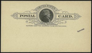 Sale 997, Lot 6382, The Falberg Collection of Postal Cards (UX1-UX9)