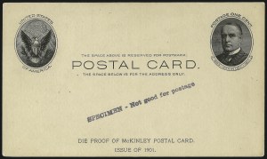 Sale 997, Lot 6406, The Falberg Collection of Postal Cards (UX17 Full Face McKinley)