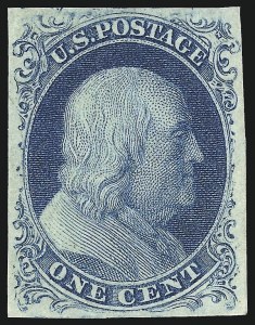 Sale 998, Lot 114, Plate One Late Unused