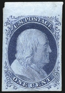 Sale 998, Lot 117, Plate One Late Unused