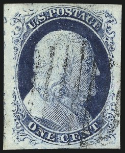 Sale 998, Lot 126, Plate One Late Scarce Recut Varieties