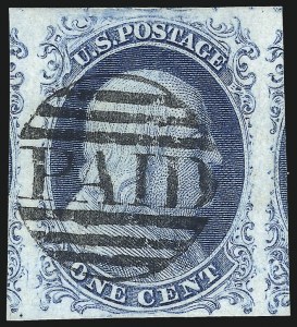 Sale 998, Lot 14, Plate One Early - Type II Gem Examples