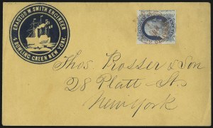 Sale 998, Lot 231, Plate One Late On Cover