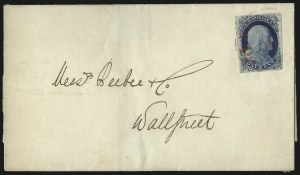 Sale 998, Lot 236, Plate One Late On Cover