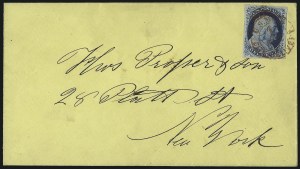 Sale 998, Lot 237, Plate One Late On Cover