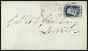 Sale 998, Lot 243, Plate One Late On Cover