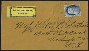 Sale 998, Lot 247, Plate One Late On Cover