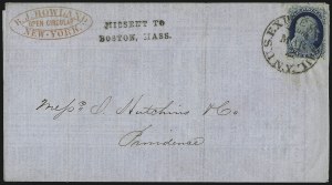 Sale 998, Lot 249, Plate One Late On Cover