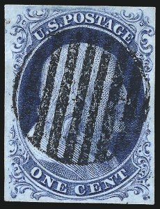 Sale 998, Lot 25, Plate One Early - Type II Gem Examples