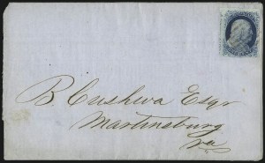 Sale 998, Lot 257, Plate One Late On Cover