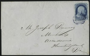 Sale 998, Lot 258, Plate One Late On Cover
