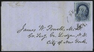 Sale 998, Lot 266, Plate One Late On Cover