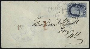 Sale 998, Lot 270, Plate One Late On Cover