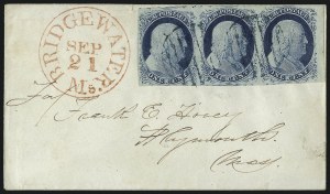 Sale 998, Lot 274, Plate One Late On Cover